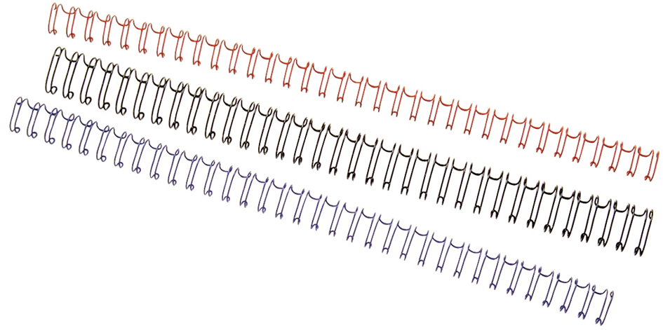 RG810xxx58933e4fd3138 GBC Drahtbinderücken WireBind, A4, 34 Ringe, 12,5 mm, weiß