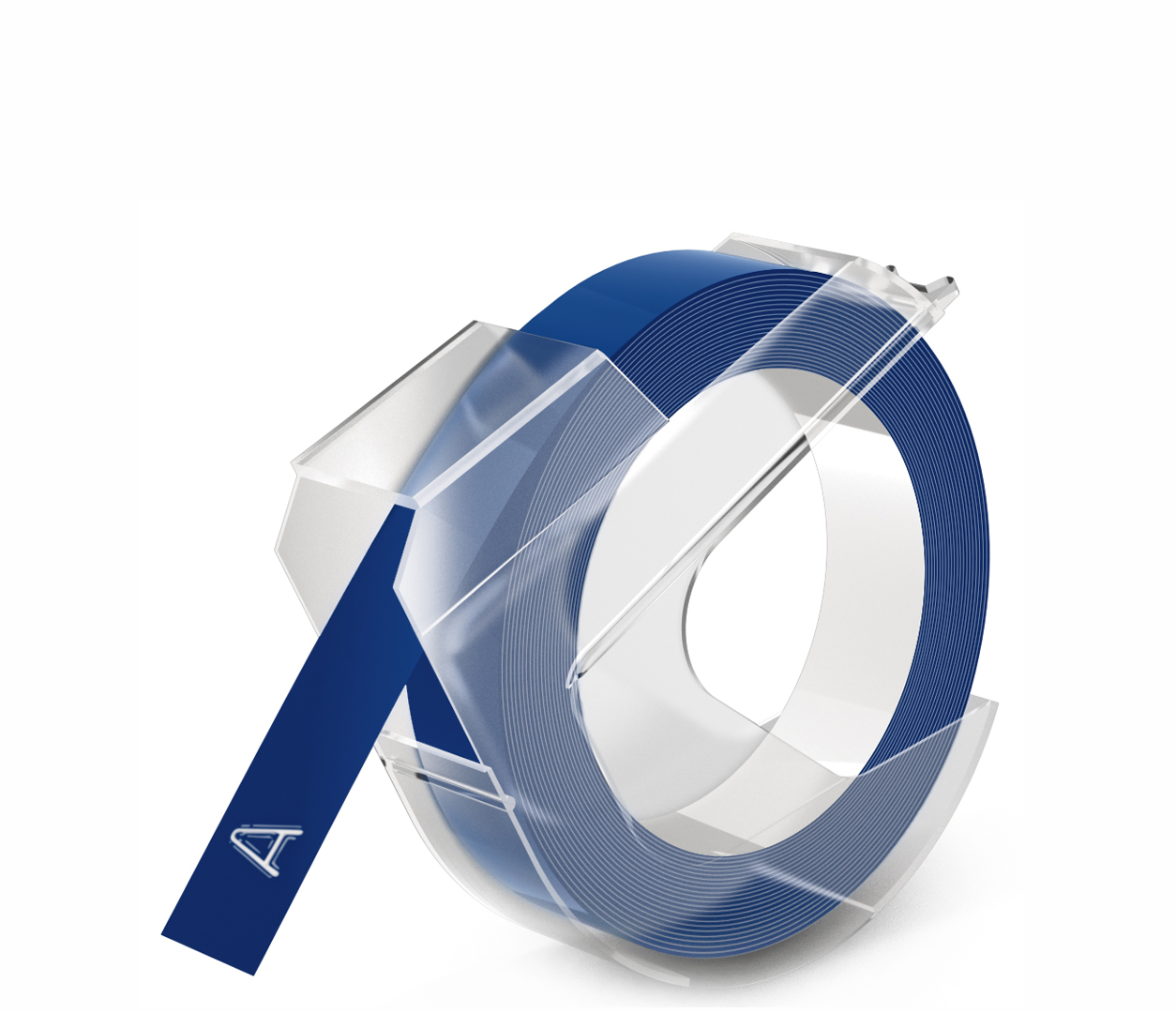 S0898140589368d29e7ef DYMO Prägeband 3D, 9 mm breit, 3 m lang, blau, glänzend