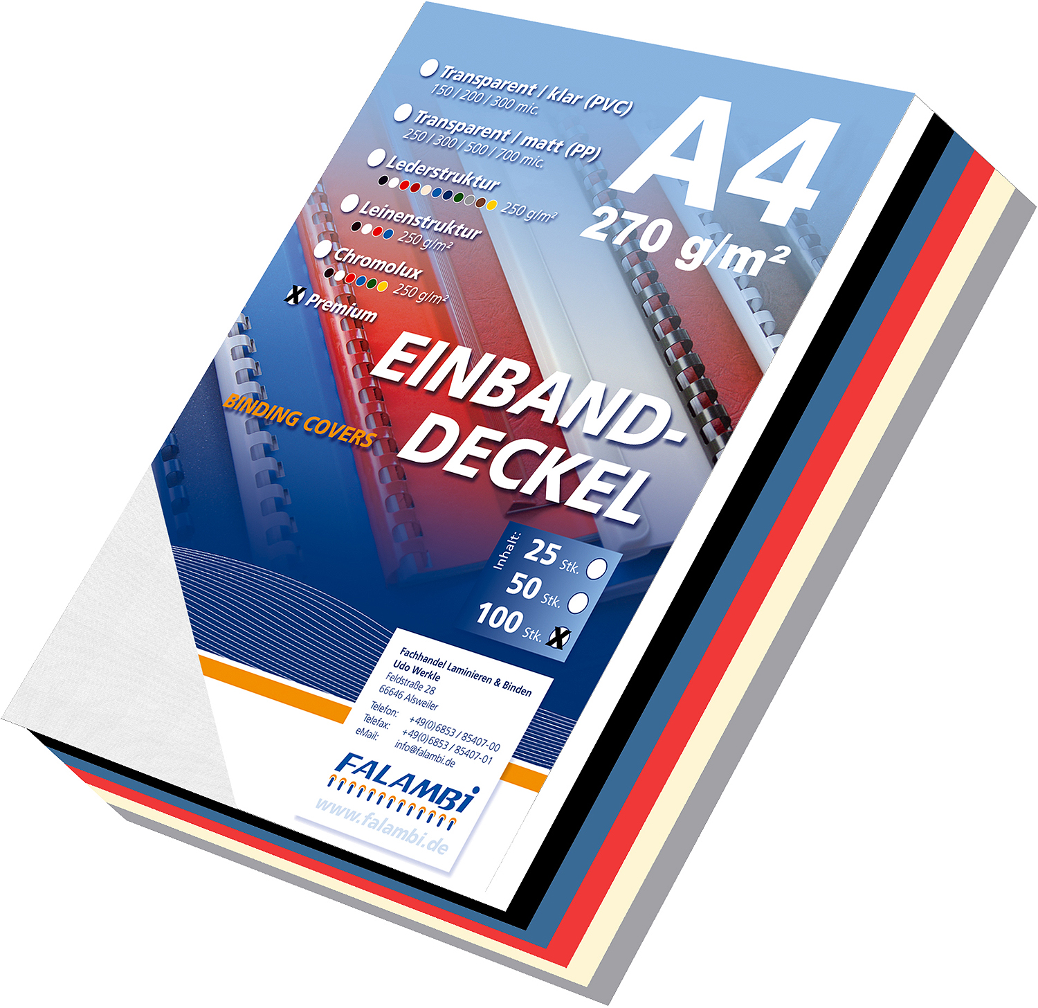 Einbanddeckel PREMIUM A4 LEINEN / 270 - weiß Einbanddeckel PREMIUM A4 LEINEN / 270 - weiß