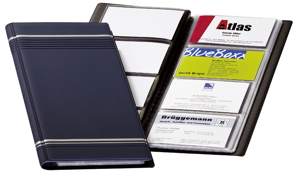 8581_07_GEN_A DURABLE Visitenkarten-Album VISIFIX, matte Folie, dunkelblau