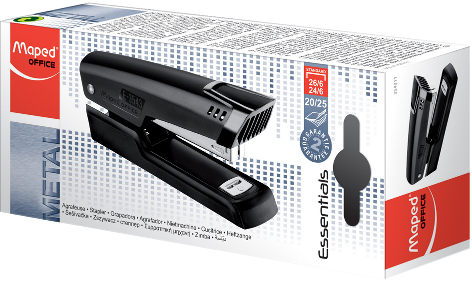 354311_pa_fr_2 Maped Heftgerät Essentials Half Strip E3543, schwarz