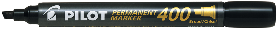 PILOT Permanent-Marker 400, Keilspitze, schwarz