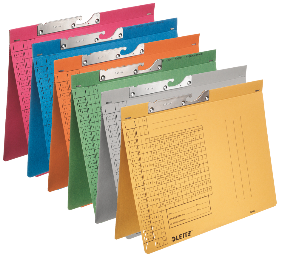 2093-00-255893604909396 LEITZ Pendelhefter, A4, Behördenheftung, orange, 320 g/qm