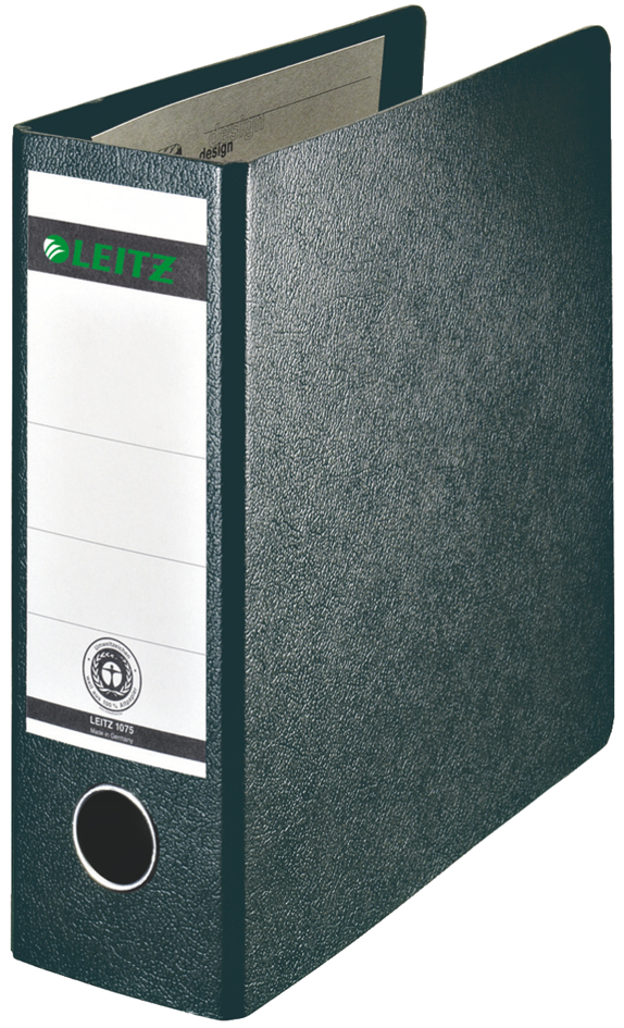 10750095 LEITZ Hartpappe-Ordner, 180 Grad, DIN A5, 56 mm, schwarz