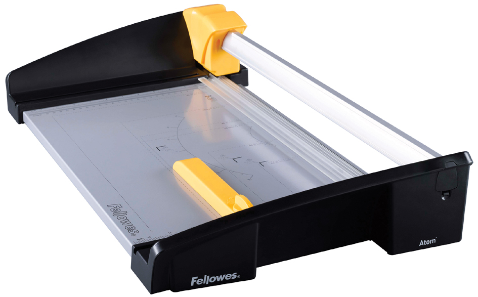 5410701_Atom5893318e27471 Fellowes Rollen-Schneidemaschine Atom, DIN A3, schwarz/gelb