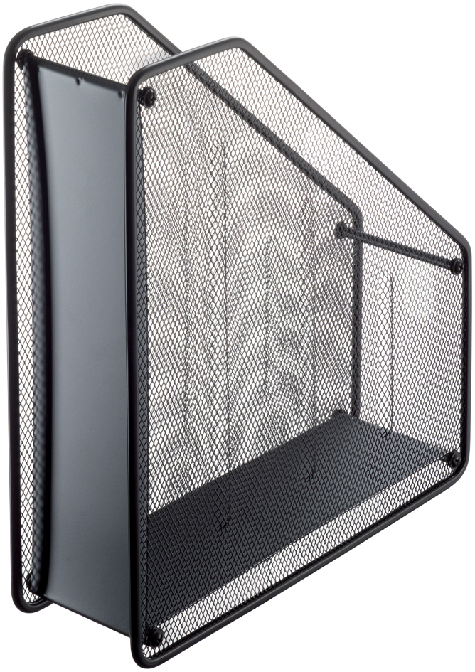 helit Stehsammler Mesh, DIN A4, aus Drahtmetall, schwarz