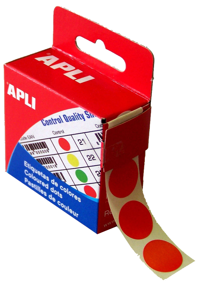agipa Markierungspunkte, Durchmesser: 15 mm, rund, rot