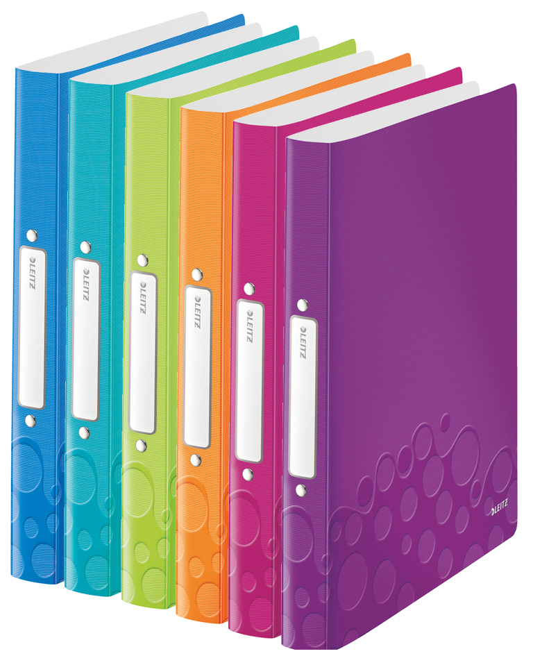LEITZ Ringbuch WOW, DIN A4, PP, violett, 2 Ringe
