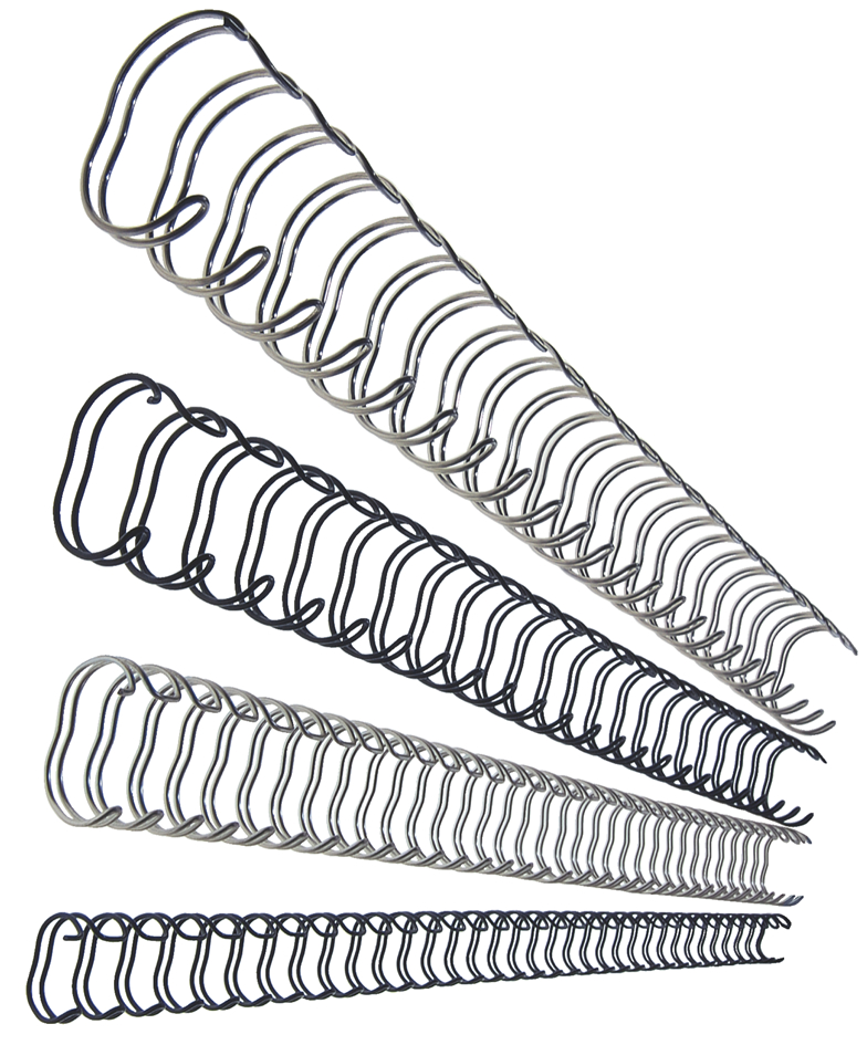27713 LEITZ Drahtbinderücken, DIN A4, 34 Ringe, 6 mm, silber