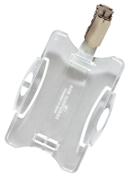8118_19_GEN_A DURABLE Namensschild, mit Clip, 54 x 90 mm, transparent