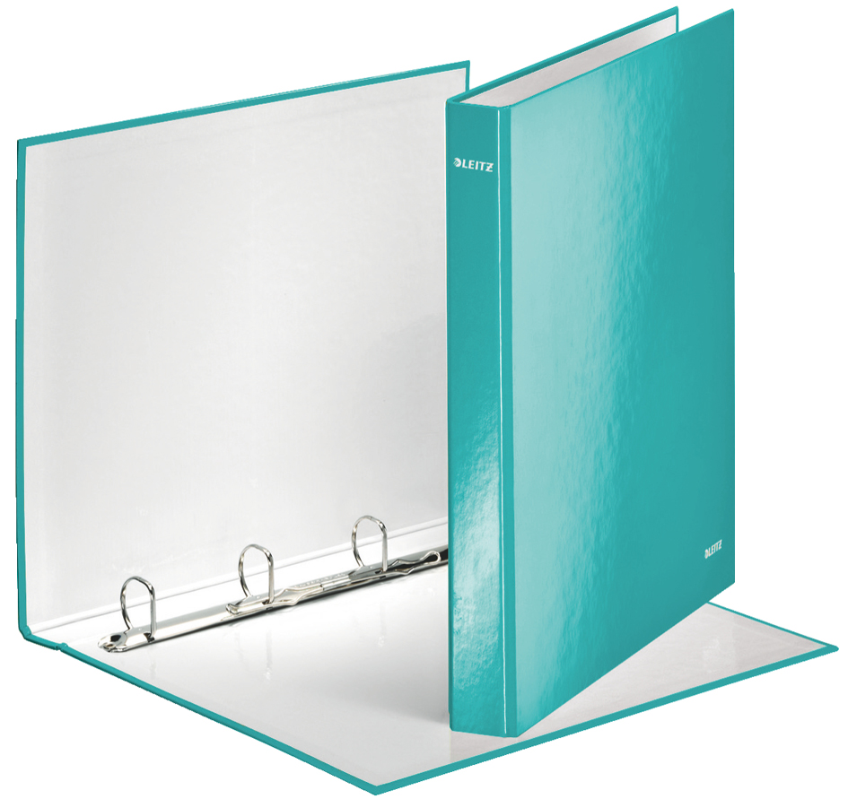 80424251_eisblau589362e0e60b7 LEITZ Ringbuch WOW, DIN A4, Hartpappe, eisblau