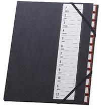 335479400589323dfa6557 extendos Ordnungsmappe 48.12, 12 Fächer, mit Eckspannergummi