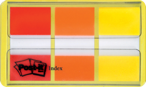 680-ROYneu Post-it Haftmarker Index, 25,4 x 43,2 mm, 3-farbig