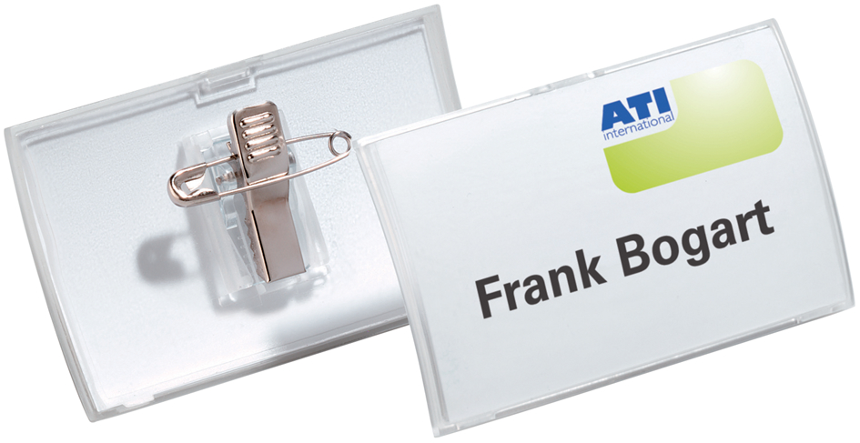 8211_19_GEN_B DURABLE Namensschild Click Fold, mit Kombiklemme, 75 x 40 mm