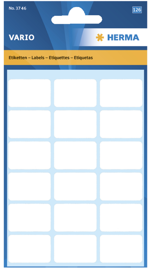 374658934bcf53227 HERMA Vielzweck-Etiketten, 26 x 40 mm, weiß, Kleinpackung