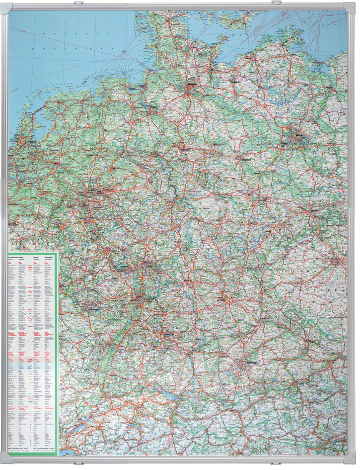 KA300D FRANKEN Deutschland Straßenkarte, magnethaftend