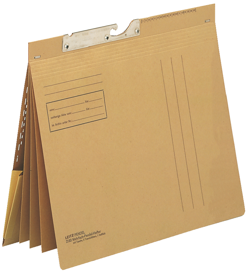 21830013 LEITZ Pendel-Mehrfachhefter, mit Dehntasche, A4, natron