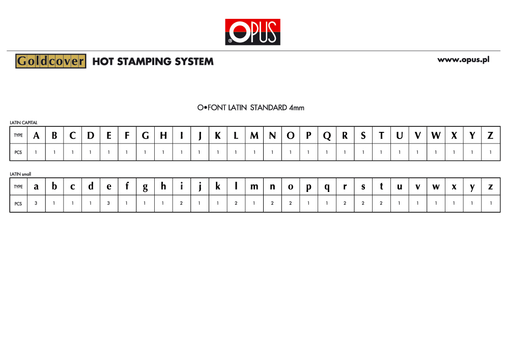 e8563a5e2d034ee4177551209a643f26 Buchstabensatz Standard, 4 mm