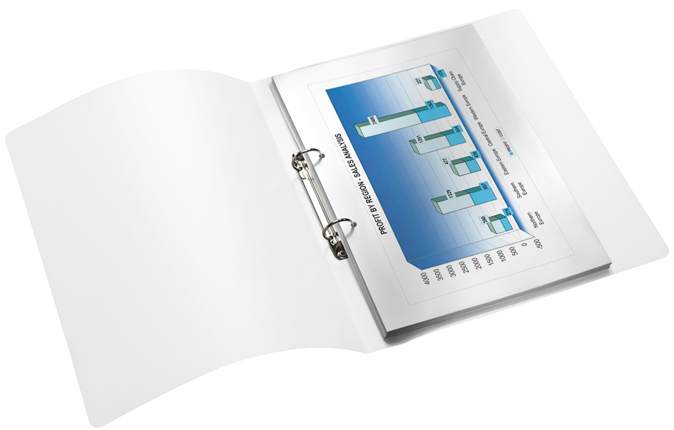 LEITZ Ringbuch WOW, DIN A4, PP, blau-metallic, 2 Ringe