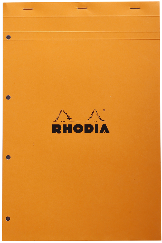 20200C_fac58935fb37cc2d RHODIA Notizblock No. 20, DIN A4+, kariert, orange