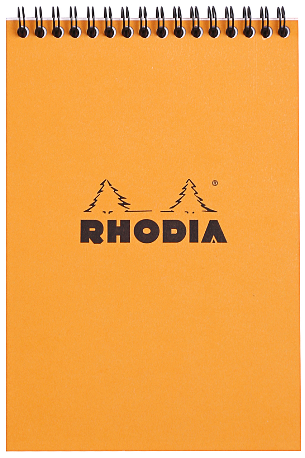 16500C_fac RHODIA Spiralnotizblock No. 16, DIN A5, kariert, orange