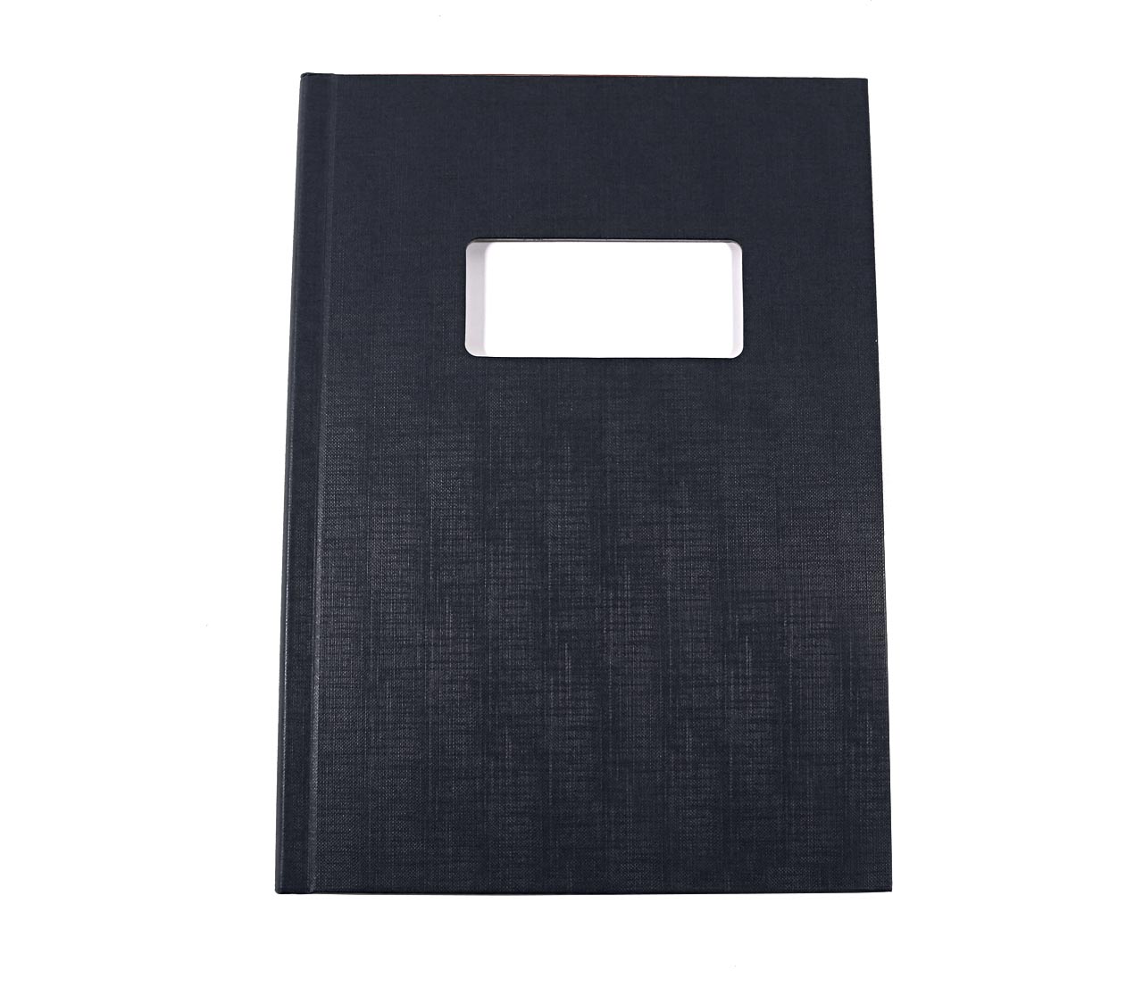 Leitz Buchbindemappen, 14.0 mm - schwarz mit Fenster 102x75mm