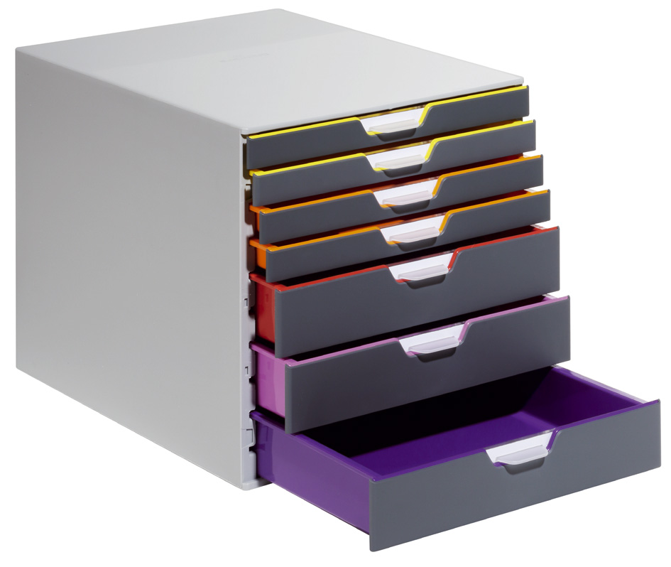 DURABLE Schubladenbox VARICOLOR 7, mit 7 Schubladen