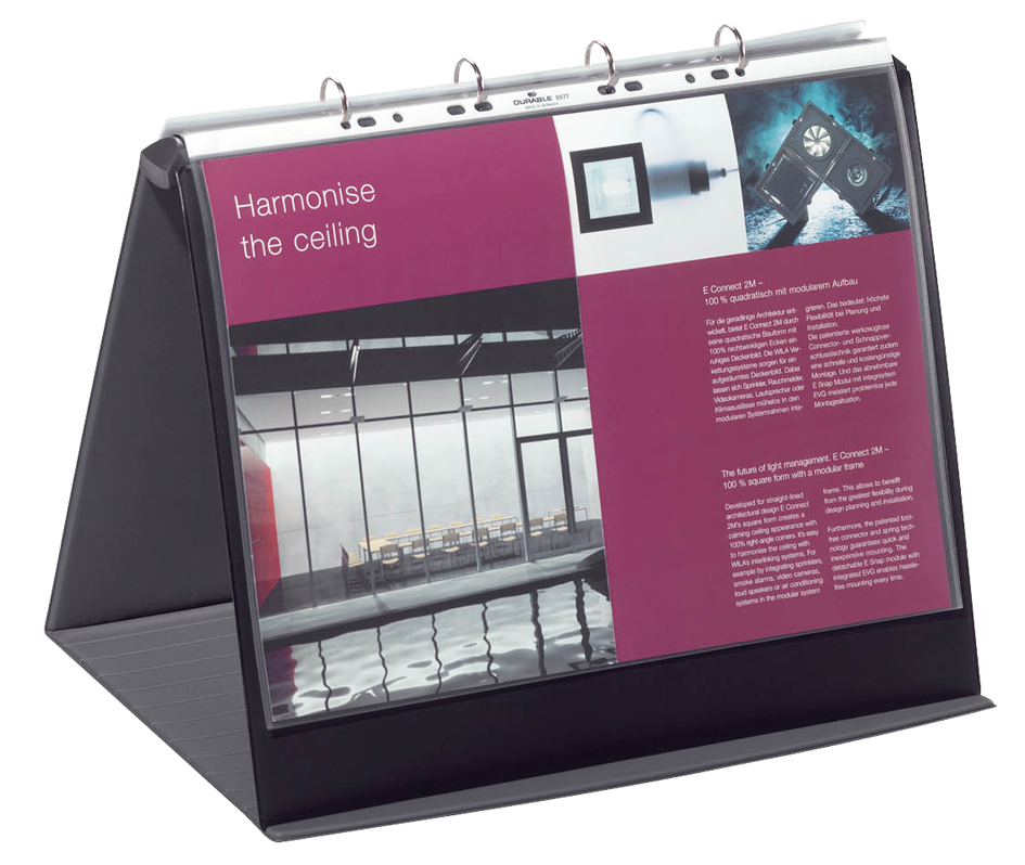 8569_39_GEN DURABLE Tisch-Flipchart DURASTAR, A3 quer, schwarz