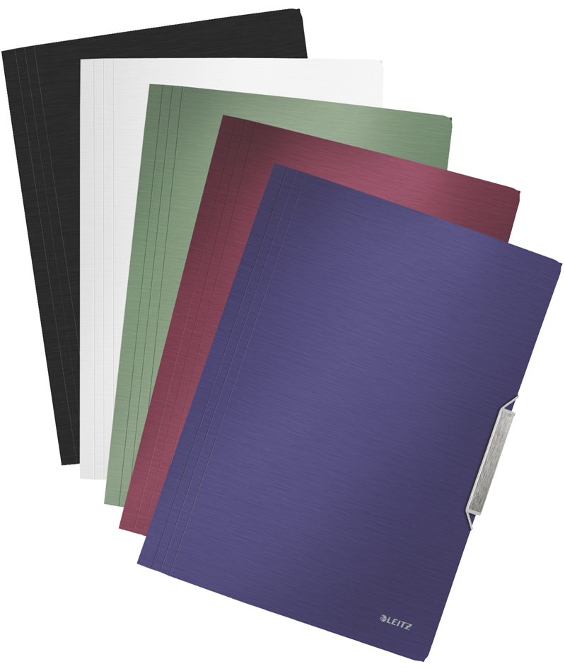LEITZ Eckspannermappe Style, DIN A4, PP, granat-rot