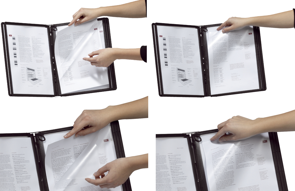 5590_01_Details DURABLE Sichttafel SHERPA, DIN A4, Rahmen: schwarz