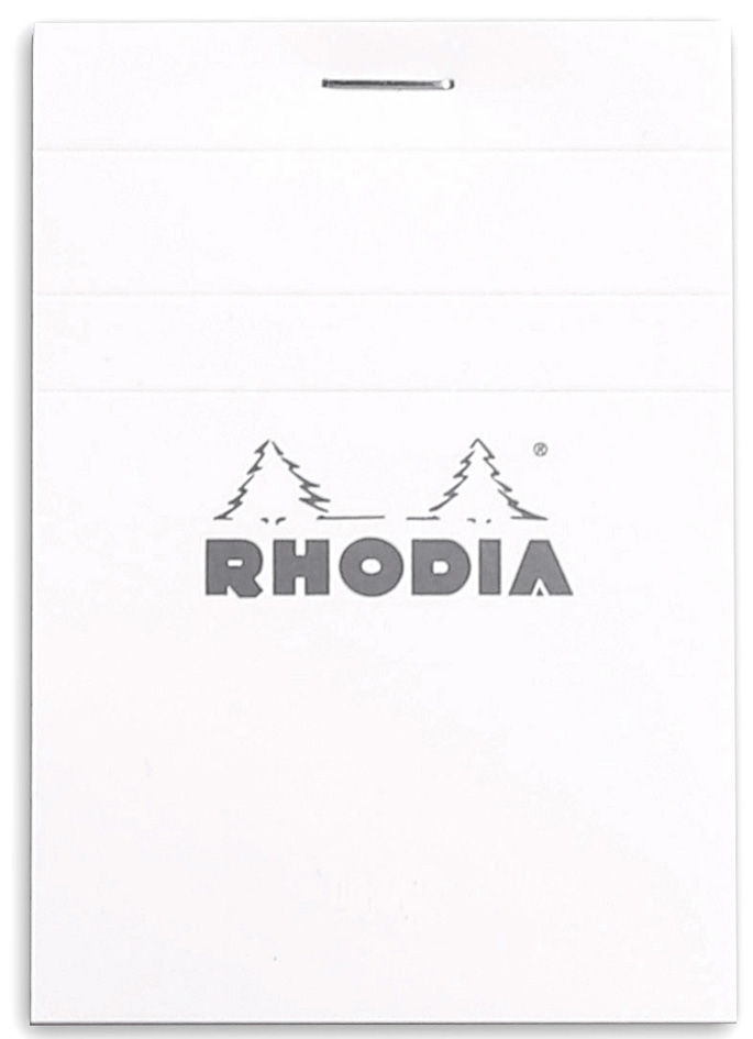 11201C_fac RHODIA Notizblock No. 11, DIN A7, kariert, weiß