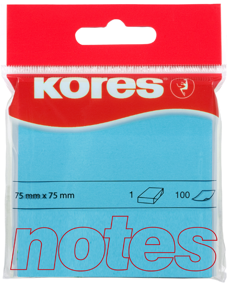 N47078589336ba82dcb Kores Haftnotizen ´NEON´, 75 x 75 mm, blanko, neon-orange