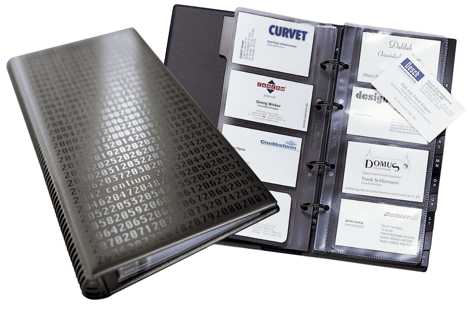 2403_01_GEN_A DURABLE Visitenkarten-Ringbuch VISIFIX centium, schwarz
