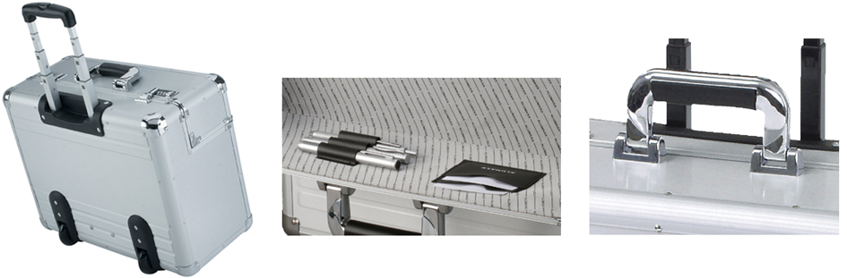 45122_details ALUMAXX Pilotenkoffer ´OMEGA´, Aluminium, silber