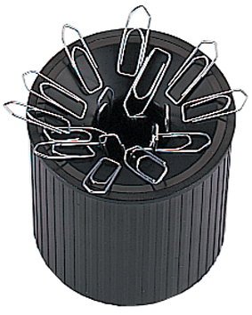 63908_955893368f14482 helit Klammernspender Linear, aus Polystyrol, schwarz