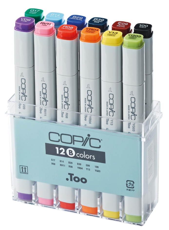 2007502 COPIC Profi Marker, 12er Basis Set