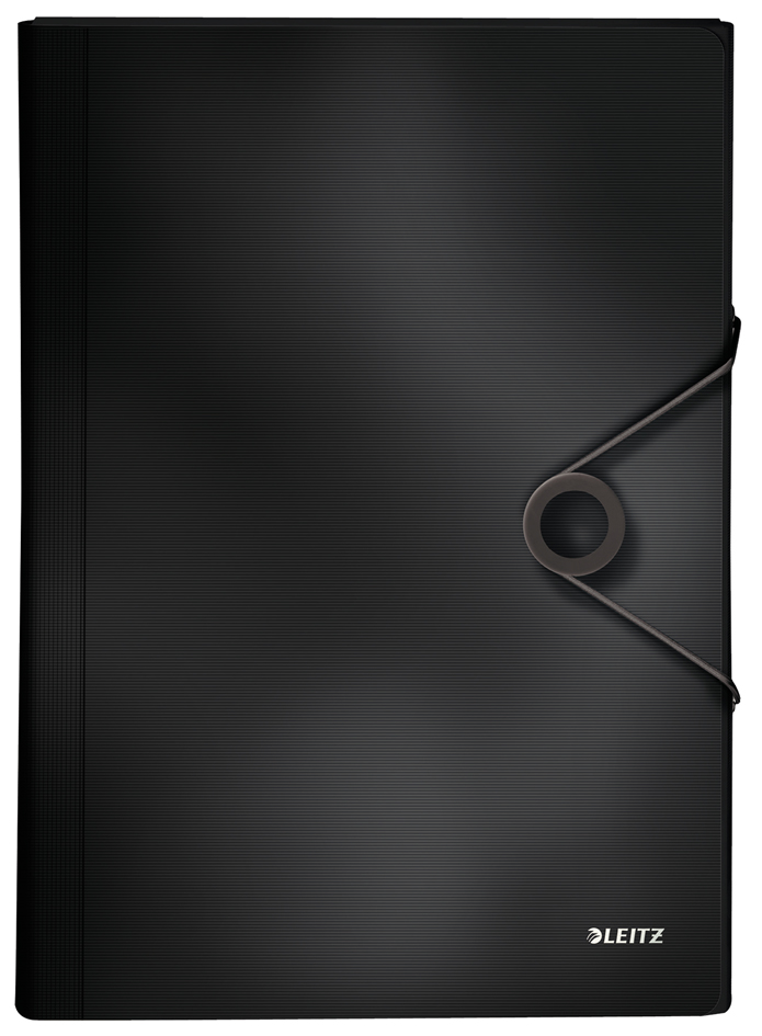 LEITZ Projektmappe Solid, A4, PP, 6 Fächer, schwarz