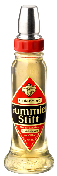 Gutenberg Klebstoff Gummierstift, 56 g, Glasflasche