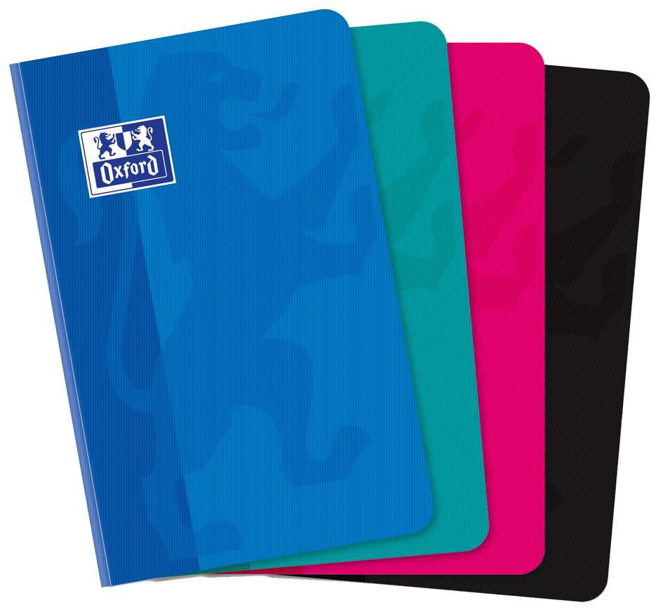 100102895 Oxford Notizbuch, broschiert, 90 x 140 mm, kariert, 96 Blatt