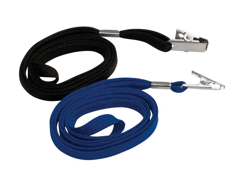 05bebd80d38cf2f8717653445e23eae3 Band mit Clips für Ausweishüllen und Namensschilder - schwarz