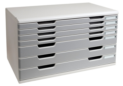 323041DS5207L0X7Rzk4 EXACOMPTA Schubladenbox MODULO A4, 10 Schübe, harlekin