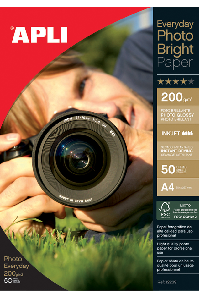 agipa Foto-Papier bright PRO, DIN A4, 280 g/qm, hochglänzend