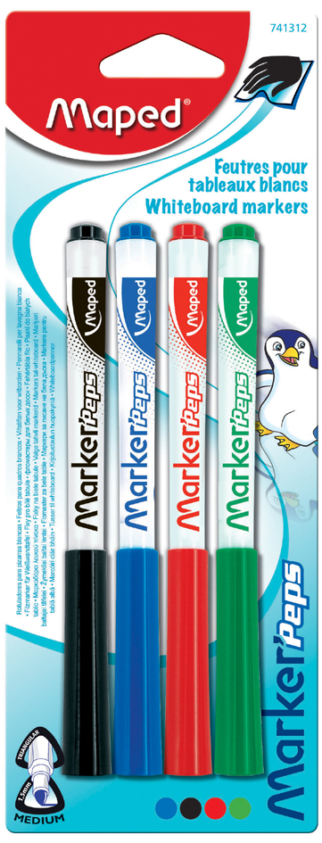 Maped Whiteboard-Marker Marker´Peps, 4er Blisterkarte