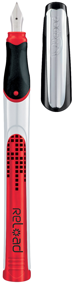 222710_pr_open_red Maped Füllhalter Reload, farbig sortiert, Federbreite: M