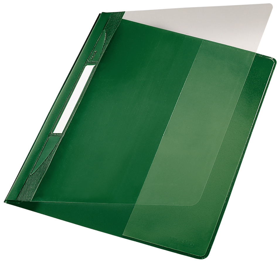LEITZ Schnellhefter Exquisit, DIN A4 Überbreite, PVC, grau