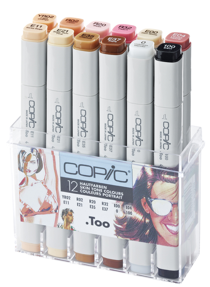 22075705 COPIC Marker ciao, 12er Set Hautfarben