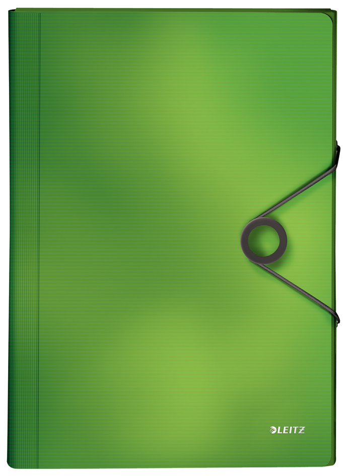 LEITZ Projektmappe Solid, A4, PP, 6 Fächer, schwarz