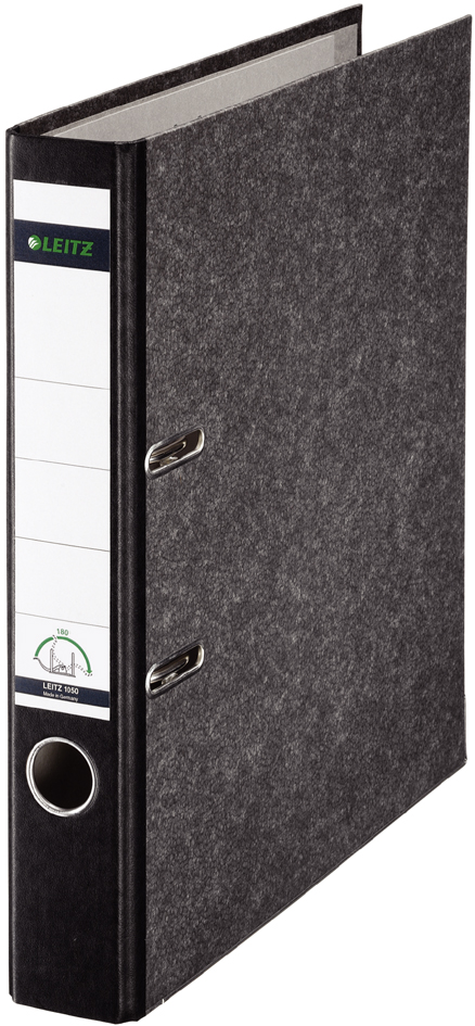 1050509558935e24bc344 LEITZ Wolkenmarmor-Ordner, 180 Grad, DIN A4, 52 mm, grau