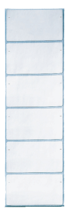 6640 LEITZ Beschriftungsschildchen auf Streifen, ohne Lochrand