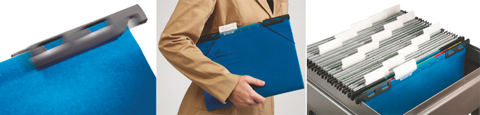 LEITZ Mobile Ordnungs-Hängemappe ´Divide-It-Up´, A4, blau